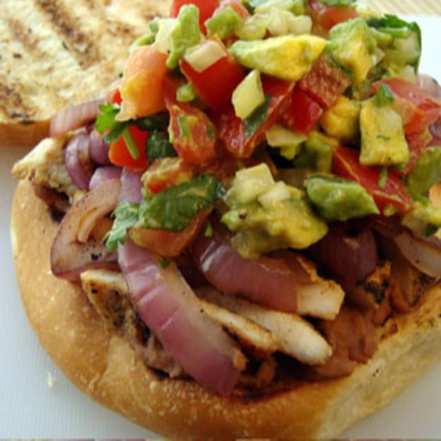 Pollo Asado / Grilled Chicken Torta.